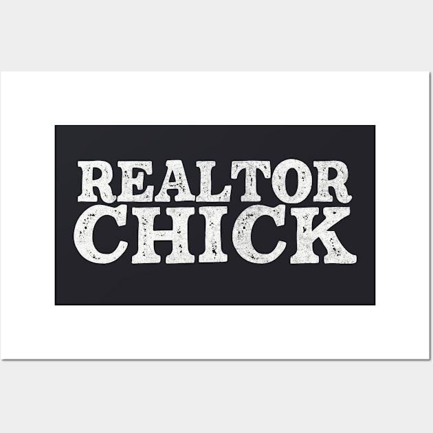 Realtor Chick / House Broker Typography Gift Wall Art by DankFutura